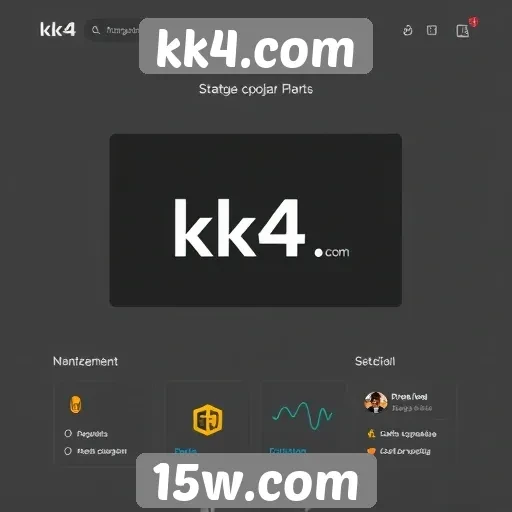 Análise da interface de usuário do site kk4.com