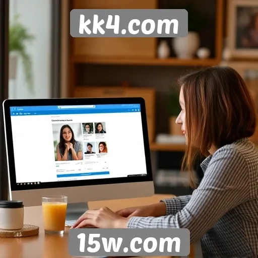 Exploração das funcionalidades sociais em kk4.com
